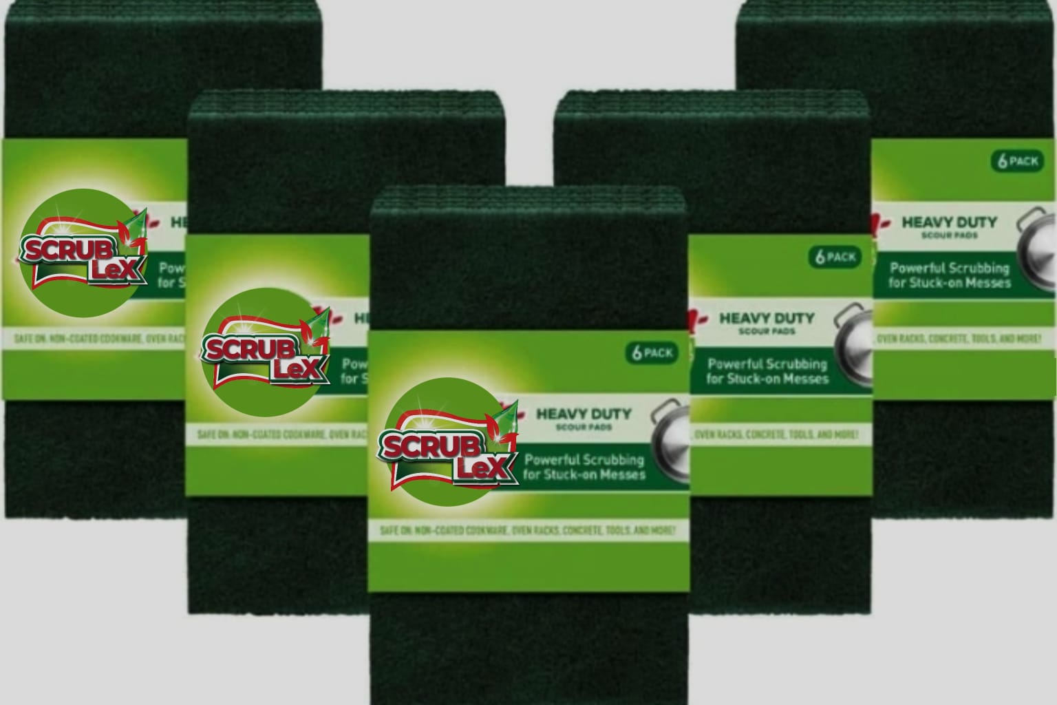 ScrubLex Green Scrub Pads (6 Pack)