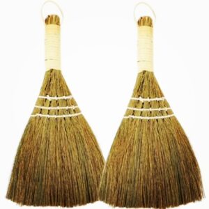 Natural Grass Phool Jharu – Traditional Soft Broom for Floor Cleaning