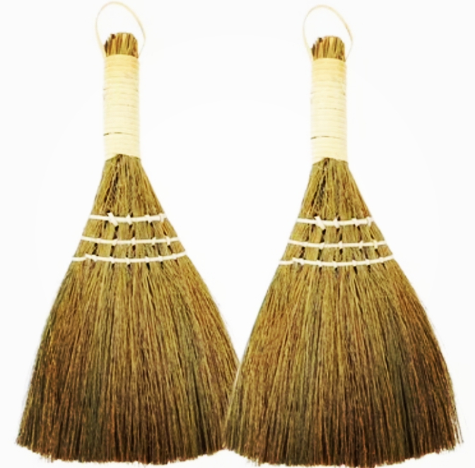 Natural Grass Phool Jharu – Traditional Soft Broom for Floor Cleaning