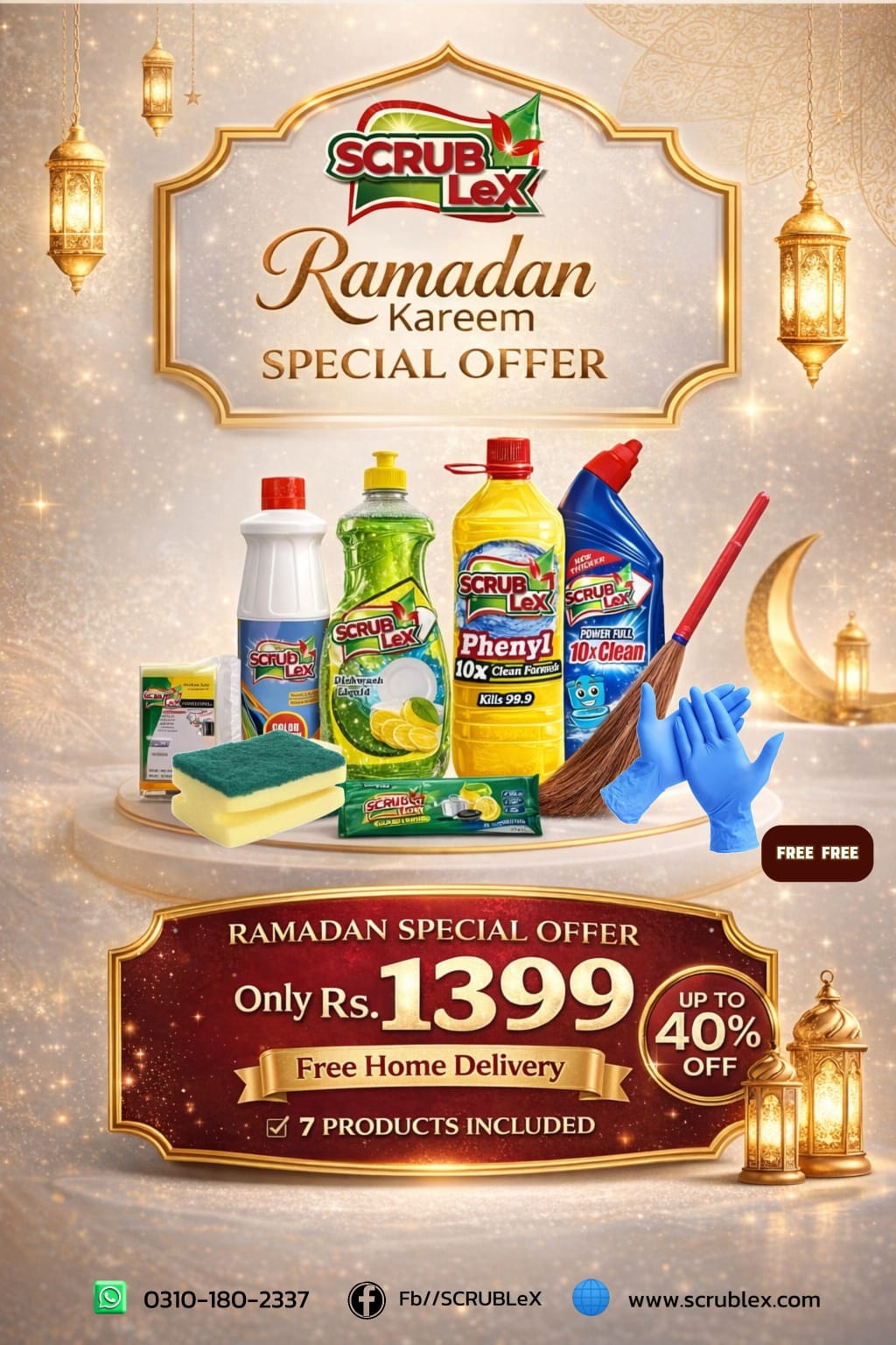 Ramadan 2026 Cleaning Bundle Deal in Pakistan β Scrublex Complete Home Cleaning Kit